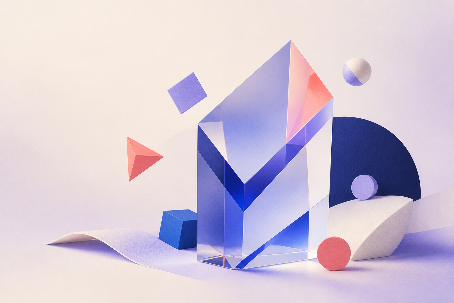 Composition abstraite évoquant la logique et la vérification